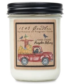 Petals And Blooms Home Decor Three Crows Pumpkin Delivery Candle | 1803 Candles