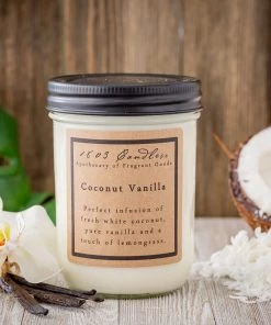 Petals And Blooms Decor Coconut Vanilla 1803 Candle