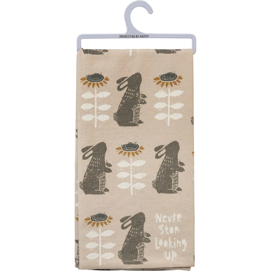 Petals And Blooms Home Decor "Never Stop Looking Up" Bunny Tea Towel Kitchen Essentials 1 Petals And Blooms Home Decor "Never Stop Looking Up" Bunny Tea Towel Kitchen Essentials