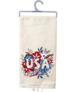 Petals And Blooms Home Decor Floral USA Tea Towel Kitchen Essentials