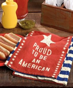 Petals And Blooms Home Decor "Proud To Be An American" Tea Towel Kitchen Essentials