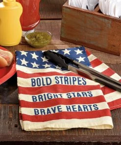 Petals And Blooms Home Decor Kitchen Essentials Bold Stripes Bright Stars Kitchen Towel