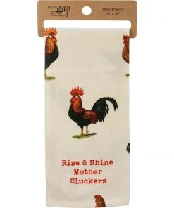 Petals And Blooms Home Decor Rise & Shine Mother Cluckers Kitchen Towel