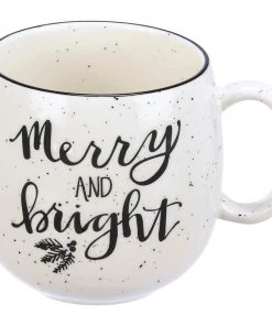 Petals And Blooms Home Decor Merry & Bright Mug Christmas Decor
