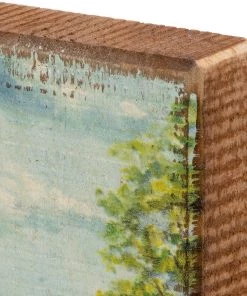 Petals And Blooms Home Decor Strawberries Bushel & A Peck Berries Block Sign Signs + Wall Decor