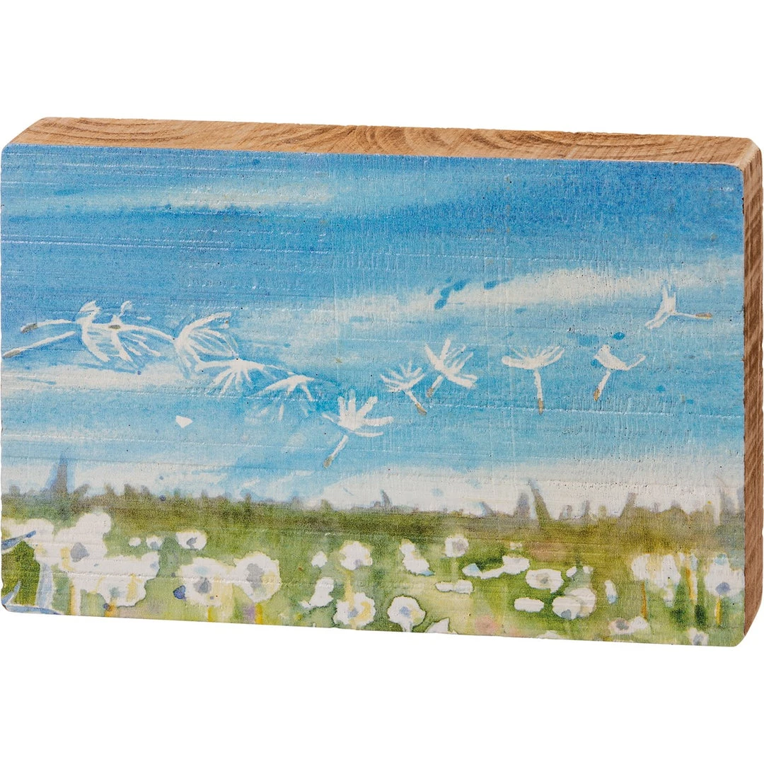 Petals And Blooms Home Decor Field Of Wishes Block Sign 2 Petals And Blooms Home Decor Field Of Wishes Block Sign