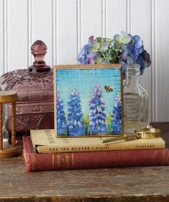 Petals And Blooms Home Decor Bluebells Block Sign