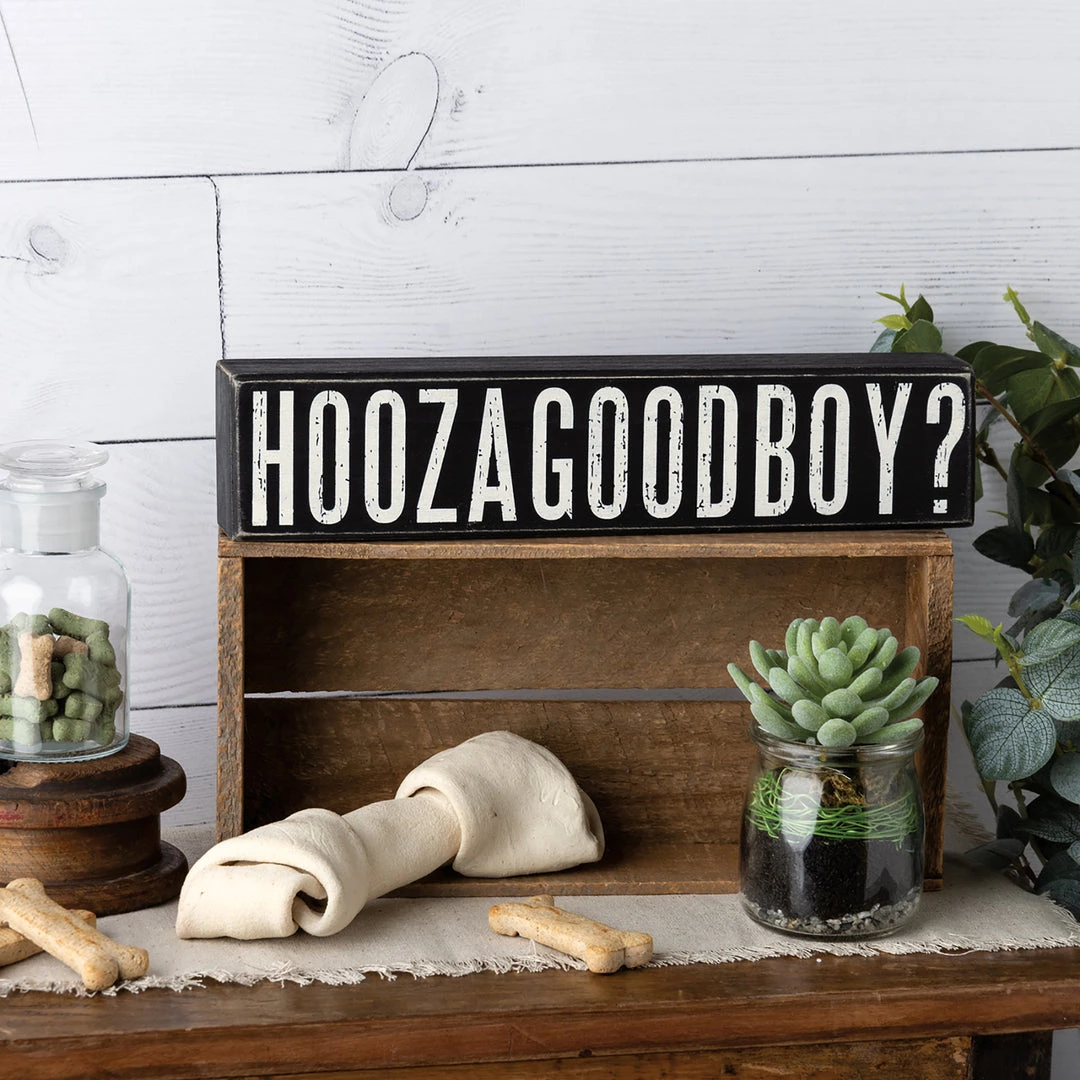 Petals And Blooms Home Decor Signs + Wall Decor HOOZAGOODBOY Dog Block Sign 1 Petals And Blooms Home Decor Signs + Wall Decor HOOZAGOODBOY Dog Block Sign