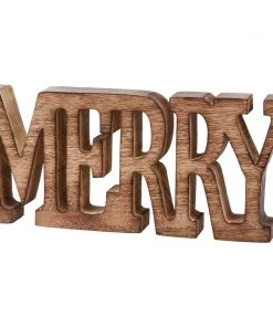 Petals And Blooms Home Decor Merry Chunky Tabletop Sitter