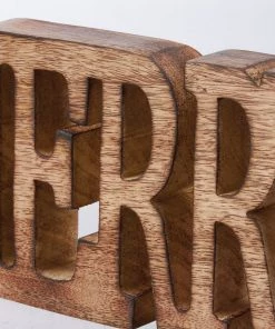 Petals And Blooms Home Decor Merry Chunky Tabletop Sitter