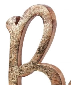 Petals And Blooms Home Decor Gold Flake Believe Shelf Sitter Christmas Decor