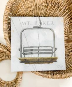 Petals And Blooms Home Decor Mt Baker Ski Lift Giclee Wall Art Signs + Wall Decor