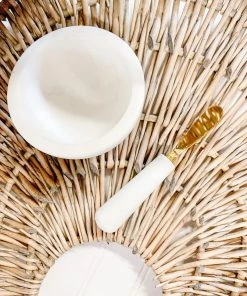 Petals And Blooms Decor Marble Dip Bowl Set