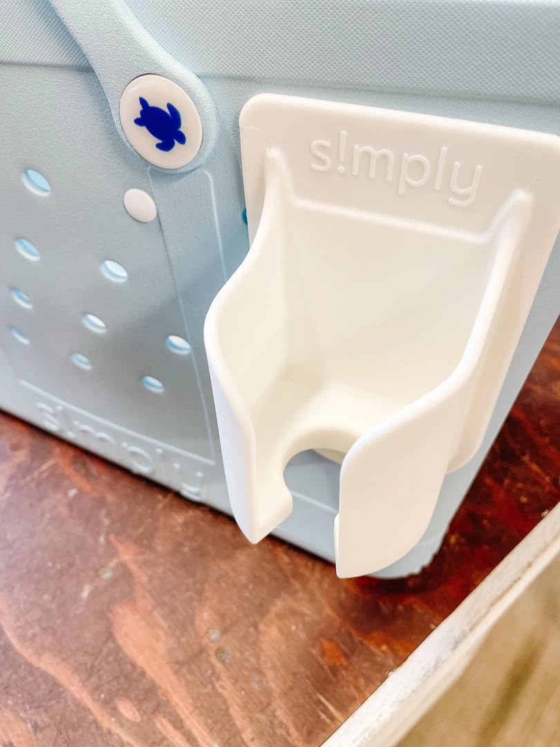 Petals And Blooms Decor Simply Southern Tote Cup Holder | Blue 4 Petals And Blooms Decor Simply Southern Tote Cup Holder | Blue