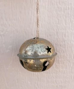 Petals And Blooms Home Decor Christmas Decor Antiqued Finish Jingle Bells | Small
