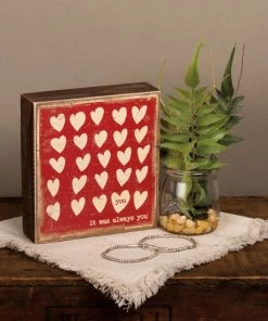 Petals And Blooms Home Decor It Was Always You Block Sign Signs + Wall Decor