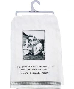 Petals And Blooms Home Decor Kitchen Essentials If A Cookie Falls On The Floor Kitchen Towel