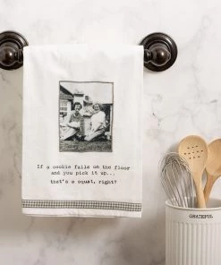 Petals And Blooms Home Decor Kitchen Essentials If A Cookie Falls On The Floor Kitchen Towel
