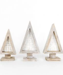 Petals And Blooms Home Decor Bamboo Wood Tree Cutout On Stand Table Top Decor