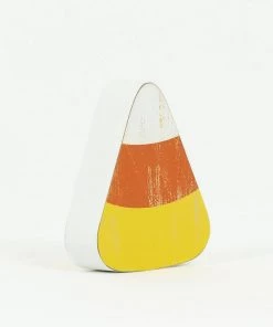 Petals And Blooms Home Decor Wood Candy Corn Cutout | Small Fall & Halloween Decor