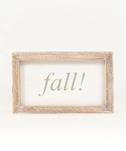 Petals And Blooms Home Decor Signs + Wall Decor Boo/Fall Wooden Double Sided Block Sign