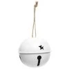 Petals And Blooms Home Decor White Jingle Bells | Set Of 3 Christmas Decor