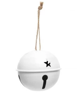 Petals And Blooms Home Decor White Jingle Bells | Set Of 3 Christmas Decor