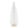 Petals And Blooms Home Decor White Glittery Snowy Bristle Tree Christmas Decor