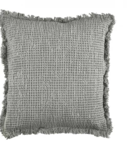 Petals And Blooms Home Decor Everyday Decor Grey Waffle Weave Pillow