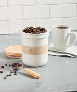 Petals And Blooms Decor Everyday Decor Stoneware Coffee Canister Set