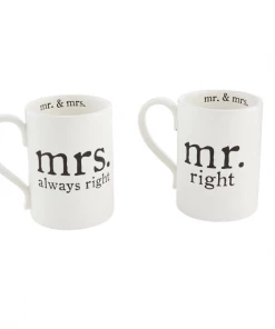 Home Decor Sales 37 Petals And Blooms Decor MR & MRS Coffee Mug Set