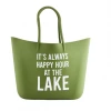 Petals And Blooms Decor Silicone Cooler Tote | It's Always Happy Hour At The Lake Everyday Decor