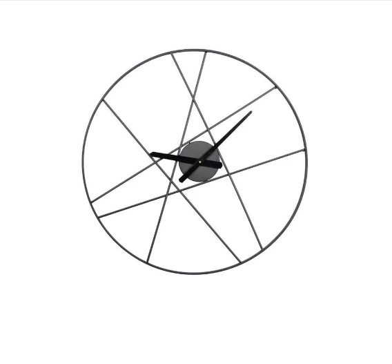 Petals And Blooms Home Decor Black Geometric Clock 2 Petals And Blooms Home Decor Black Geometric Clock