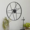 Petals And Blooms Home Decor Black Geometric Clock