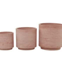 Petals And Blooms Home Decor Pink Palace Fiber Clay Planter | Large Vases & Pots