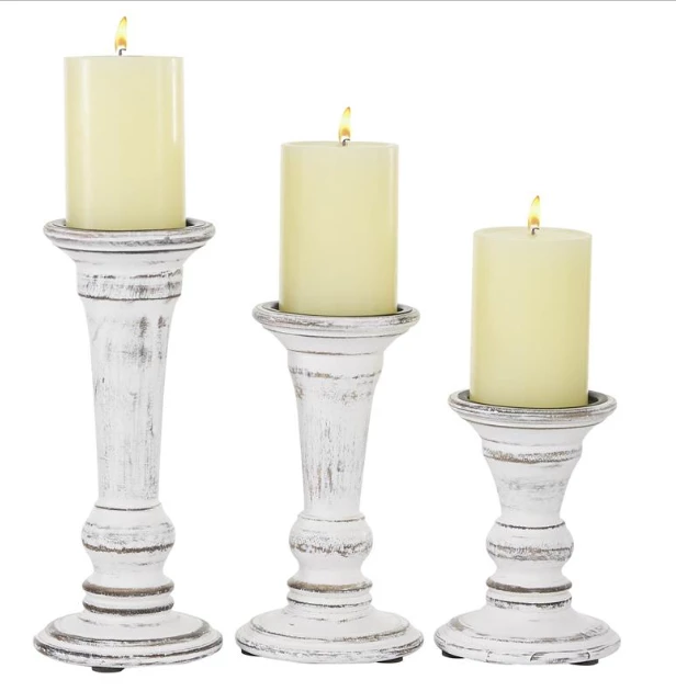 Petals And Blooms Home Decor Country Cottage Candle Holder | Small 2 Petals And Blooms Home Decor Country Cottage Candle Holder | Small