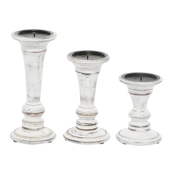 Petals And Blooms Home Decor Country Cottage Candle Holder | Large 3 Petals And Blooms Home Decor Country Cottage Candle Holder | Large