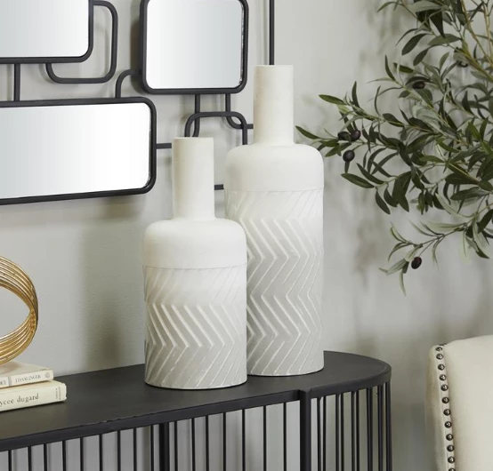 Petals And Blooms Home Decor Vases & Pots Chevron Modern Vases 1 Petals And Blooms Home Decor Vases & Pots Chevron Modern Vases