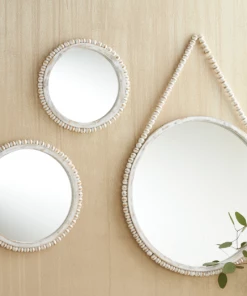 Petals And Blooms Home Decor Hanging Beaded Mirror Everyday Decor