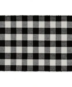 Petals And Blooms Decor Everyday Decor Grey & White Buffalo Check Rag Rug | 26x40