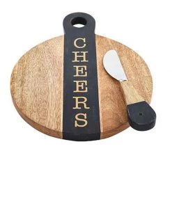 Petals And Blooms Home Decor Cheers Mini Black Cutting Board Set Kitchen Essentials