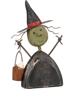 Petals And Blooms Home Decor Fall & Halloween Decor Witch Shelf Sitter