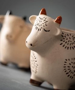 Petals And Blooms Home Decor Vases & Pots Lynden Cow Planters | 2 Assorted