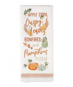 Petals And Blooms Home Decor Autumn Afternoon Printed Dishtowels