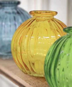 Petals And Blooms Home Decor Mini Textured Glass Ball Vases