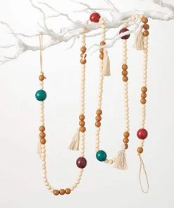 Petals And Blooms Home Decor Bo-ho Christmas Garland With Tassels Christmas Decor