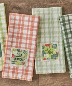 Petals And Blooms Decor Eat Your Greens Dishtowel