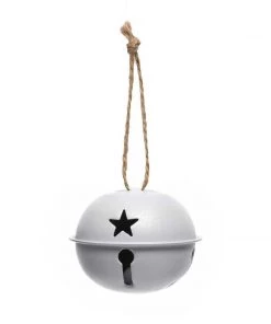 Petals And Blooms Home Decor Christmas Decor Grey Jingle Bells | Set Of 6