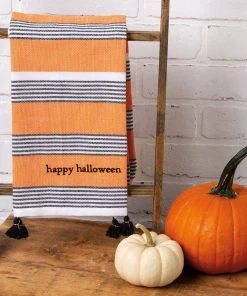 Petals And Blooms Home Decor Fall & Halloween Decor Happy Halloween Dish Towel