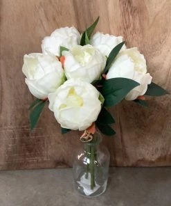 Petals And Blooms Home Decor White Peony Bundle